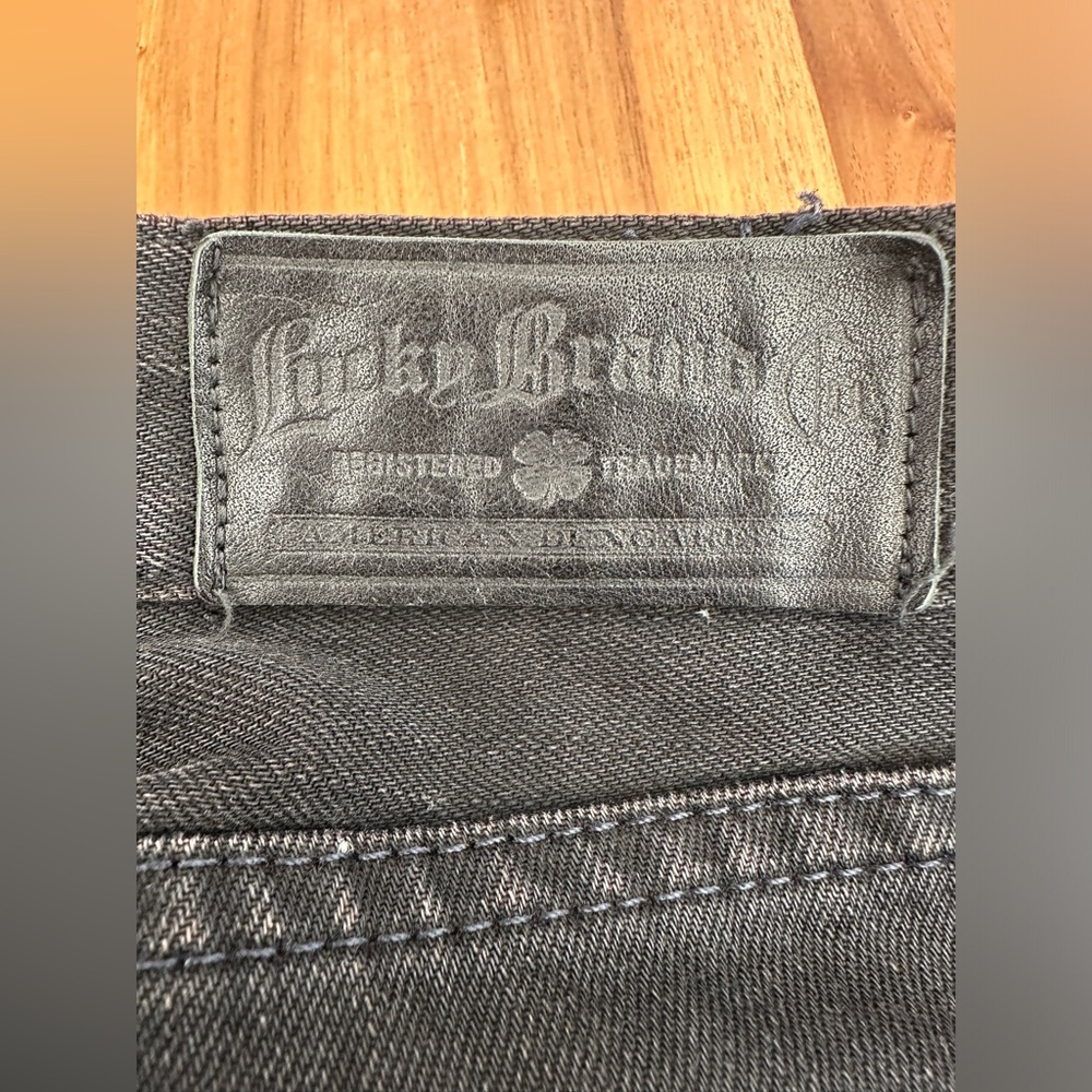 LUCKY BRAND JEANS Vintage Straight Size 31x33 Black, Regular Designer Montesano